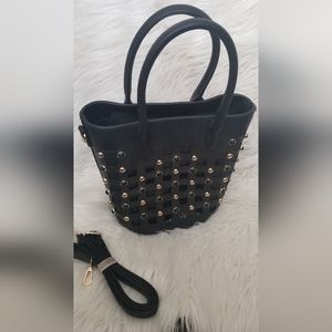 Studded Black Purse